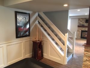 Lafayette Hill Basement Remodeling - Stairs