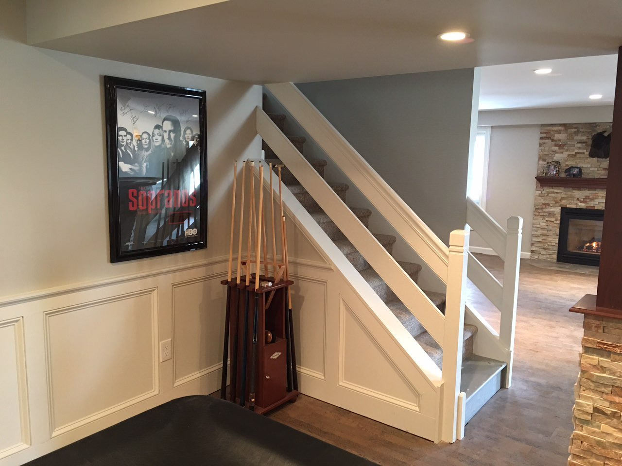 Lafayette Hill Basement Remodeling - Stairs