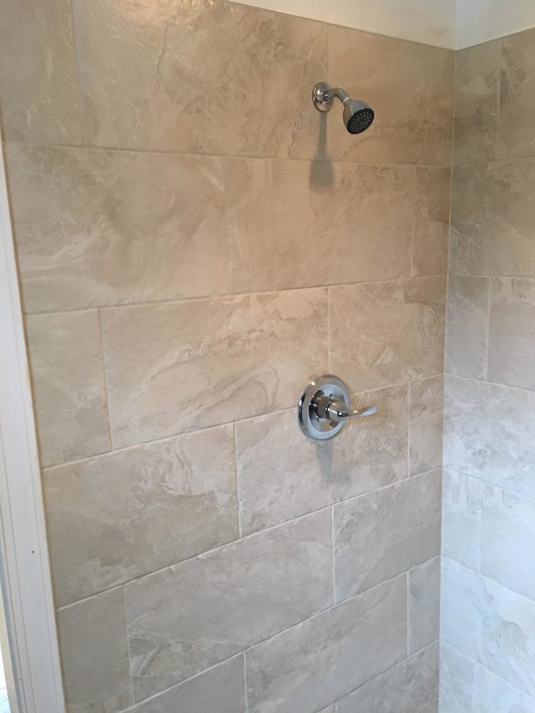shower stall installation