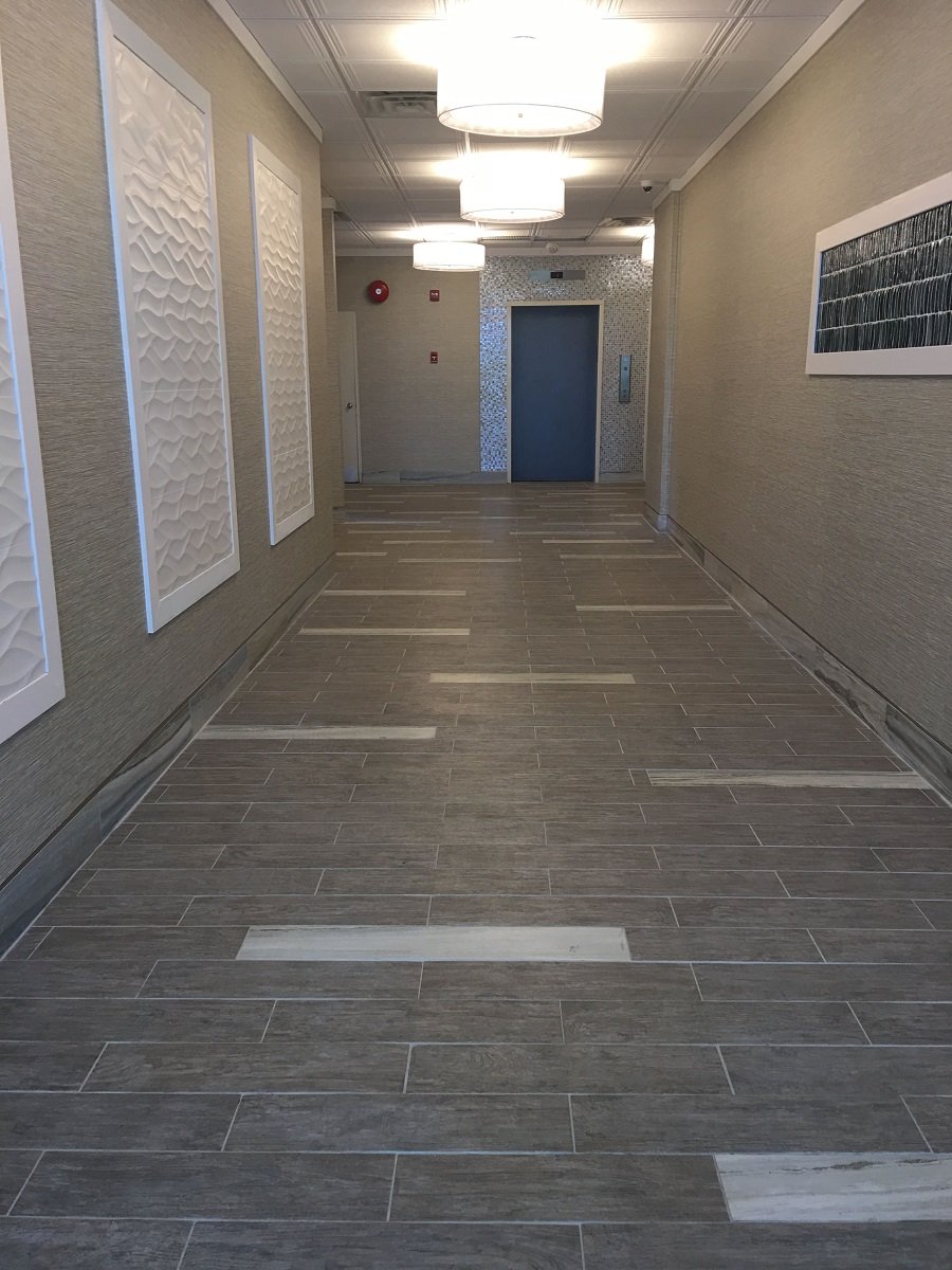 apartment lobby makeover in Sea Isle